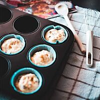 12 Cup Muffin Pan Non-Stick Baking Pans Pack of 2 12 Cup Muffin Pan Non-Stick Baking Pans Pack of 2