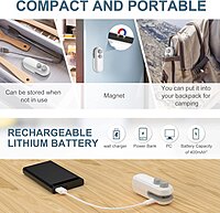 Portable Mini Sealing Machine, 2 in 1 USB Rechargeable Magnetic Heat Sealing & Cutting Pack of 1 Portable Mini Sealing Machine, 2 in 1 USB Rechargeable Magnetic Heat Sealing & Cutting Pack of 1