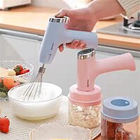3 in 1 USB Egg Beater, 3 in 1 Wireless Electric Hand Mixer Pack of 1 (Colour: Green/Blue/Pink) 3 in 1 USB Egg Beater, 3 in 1 Wireless Electric Hand Mixer Pack of 1 (Colour: Green/Blue/Pink)