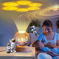 3D Crystal Ball Night Lamp With Wooden Base Pack of 1