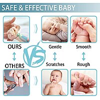 Baby Nail File Electric Trimmer Kit with Light and 5 Grinding Heads Pack of 1 Baby Nail File Electric Trimmer Kit with Light and 5 Grinding Heads Pack of 1