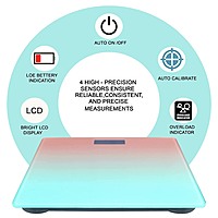 Digital Electronic Weight Scale Thick Tempered Glass & Electronic weight scale. Pack of 1 Digital Electronic Weight Scale Thick Tempered Glass & Electronic weight scale. Pack of 1
