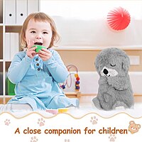 Portable Breathing Teddy Bear Soft Toy with Plush Sound Machine, Pack of 1 (Colour : Grey) Portable Breathing Teddy Bear Soft Toy with Plush Sound Machine, Pack of 1 (Colour : Grey)