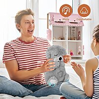 Portable Breathing Teddy Bear Soft Toy with Plush Sound Machine, Pack of 1 (Colour : Grey) Portable Breathing Teddy Bear Soft Toy with Plush Sound Machine, Pack of 1 (Colour : Grey)