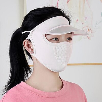Cap With Mask Personal Care Pack of 2