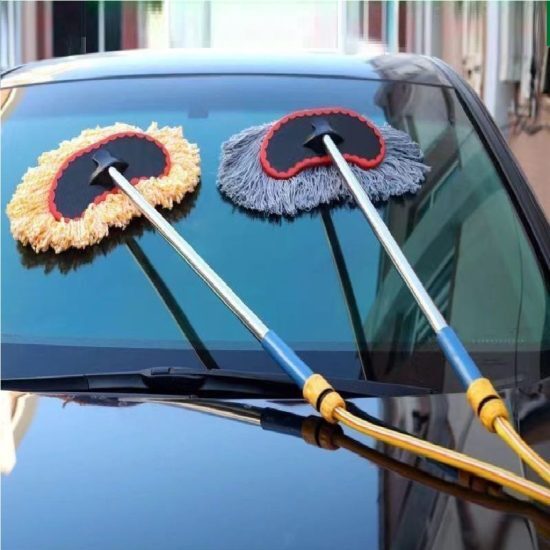 Car Washer Mop With Water Pipe Connector (Pack of 1 : Color of Orange) Car Washer Mop With Water Pipe Connector (Pack of 1 : Color of Orange)