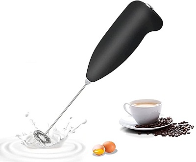 Coffee Beater I Powerful Handheld Milk Frother I Coffee Foamer Pack of 1 (Colour: Brown / Green)