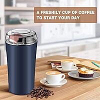 Portable Electric Spice & Coffee Bean Grinder Pack of 1 (Colour : Blue) Portable Electric Spice & Coffee Bean Grinder Pack of 1 (Colour : Blue)