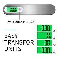 Electronic Balance Portable Hook Weighing Machine Digital Hanging Luggage Pack of 1 Electronic Balance Portable Hook Weighing Machine Digital Hanging Luggage Pack of 1