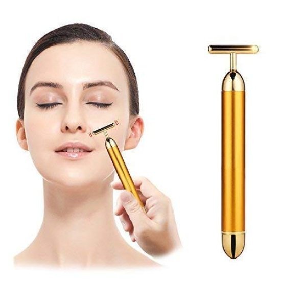 Gold Energy Beauty Bar Electric Vibration Facial Massage Pack of 1 Gold Energy Beauty Bar Electric Vibration Facial Massage Pack of 1