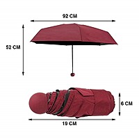 Foldable Mini Capsule Umbrella Pack of 1 (Multicolour)
