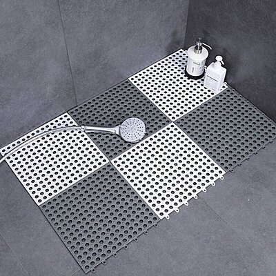 Interlocking mat for Bathroom Floor Shower Room Pack of 4