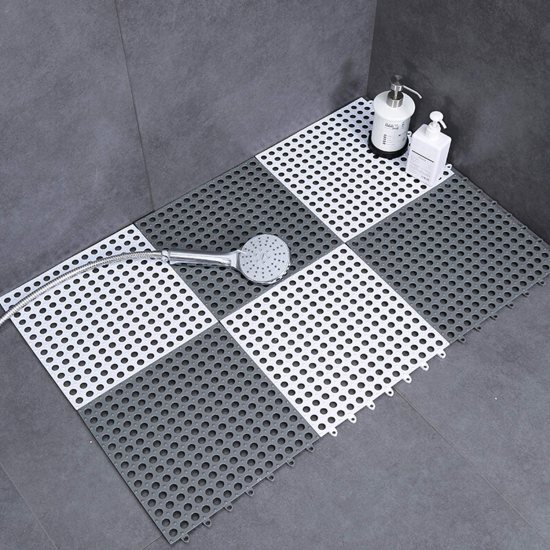 Interlocking mat for Bathroom Floor Shower Room Pack of 4