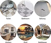 Interlocking mat for Bathroom Floor Shower Room Pack of 4