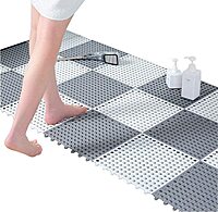 Interlocking mat for Bathroom Floor Shower Room Pack of 4