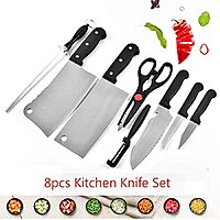 8 Piece knife Set Stainless Steel Pack of 1 8 Piece knife Set Stainless Steel Pack of 1