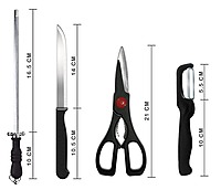 8 Piece knife Set Stainless Steel Pack of 1 8 Piece knife Set Stainless Steel Pack of 1