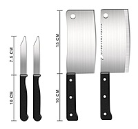 8 Piece knife Set Stainless Steel Pack of 1 8 Piece knife Set Stainless Steel Pack of 1
