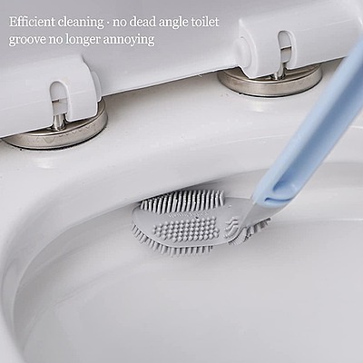 Golf Head Toilet Brush Cleaner Brush 360° Flexible Deep Cleaning