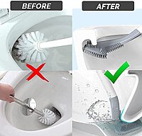 Golf Head Toilet Brush Cleaner Brush 360° Flexible Deep Cleaning Golf Head Toilet Brush Cleaner Brush 360° Flexible Deep Cleaning