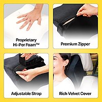 Ultimate Car Seat Headrest Neck Rest Cushion Pillow Pack of 1 (Colour:Black) Ultimate Car Seat Headrest Neck Rest Cushion Pillow Pack of 1 (Colour:Black)