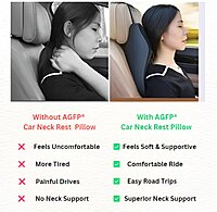 Ultimate Car Seat Headrest Neck Rest Cushion Pillow Pack of 1 (Colour:Black) Ultimate Car Seat Headrest Neck Rest Cushion Pillow Pack of 1 (Colour:Black)