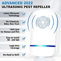 Ultrasonic Electronic Pest Repeller, Pest Controll Repeller Pack of 1 (Colour: White) Ultrasonic Electronic Pest Repeller, Pest Controll Repeller Pack of 1 (Colour: White)