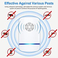 Ultrasonic Electronic Pest Repeller, Pest Controll Repeller Pack of 1 (Colour: White) Ultrasonic Electronic Pest Repeller, Pest Controll Repeller Pack of 1 (Colour: White)