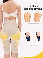 Women Shapewear Butt Lifter Body Shaper Panties Pack of 1 (Colour: Beige)