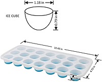 21 Cavity Round Ice Tray Set Pop Up Ice Cube Trays for Freezer with Lid Pack of 2 21 Cavity Round Ice Tray Set Pop Up Ice Cube Trays for Freezer with Lid Pack of 2