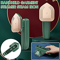 Portable Micro Steam iron,  green iron Handheld Garment Steamer Pack of 1 (Colour: Green/Pink/Black)
