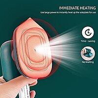 Portable Micro Steam iron,  green iron Handheld Garment Steamer Pack of 1 (Colour: Green/Pink/Black)