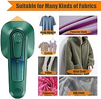 Portable Micro Steam iron,  green iron Handheld Garment Steamer Pack of 1 (Colour: Green/Pink/Black)