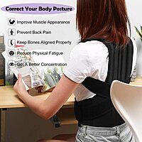Heavy Back Support Posture Belt for Pain Relief Pack of 1 Heavy Back Support Posture Belt for Pain Relief Pack of 1