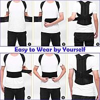 Heavy Back Support Posture Belt for Pain Relief Pack of 1 Heavy Back Support Posture Belt for Pain Relief Pack of 1