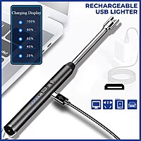 Rechargeable Usb Electric Gas Lighter Pack of 1