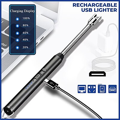 Rechargeable Usb Electric Gas Lighter Pack of 1