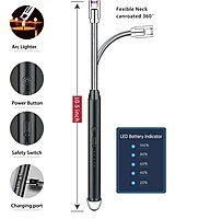 Rechargeable Usb Electric Gas Lighter Pack of 1