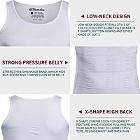 Premium Men’s Slimming Body Shaper Vest Pack of 1 Premium Men’s Slimming Body Shaper Vest Pack of 1