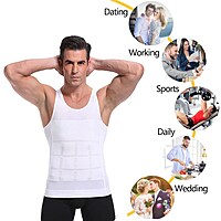 Premium Men’s Slimming Body Shaper Vest Pack of 1 Premium Men’s Slimming Body Shaper Vest Pack of 1