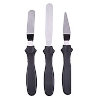 Stainless Steel Cake Icing Spatula Set of 3 Pack of 1 Stainless Steel Cake Icing Spatula Set of 3 Pack of 1