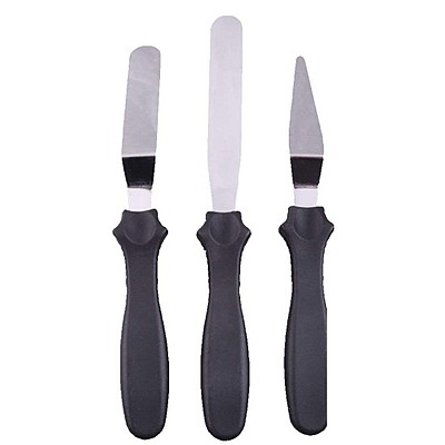 Stainless Steel Cake Icing Spatula Set of 3 Pack of 1