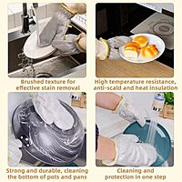 Steel Dish Washer Gloves Pack of 2