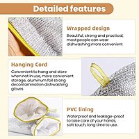 Steel Dish Washer Gloves Pack of 2