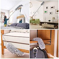 Microfiber Feather Duster Extension Long Up to 100 inch Mop Pack of 2 Microfiber Feather Duster Extension Long Up to 100 inch Mop Pack of 2