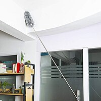 Microfiber Feather Duster Extension Long Up to 100 inch Mop Pack of 2 Microfiber Feather Duster Extension Long Up to 100 inch Mop Pack of 2
