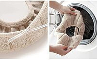 Toilet Seat Cover Washable Cushion Mat Pack of 2 Toilet Seat Cover Washable Cushion Mat Pack of 2