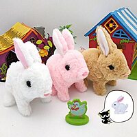 Walking and Talking Rabbit ( Pack of 1) (Colour :White) Walking and Talking Rabbit ( Pack of 1) (Colour :White)